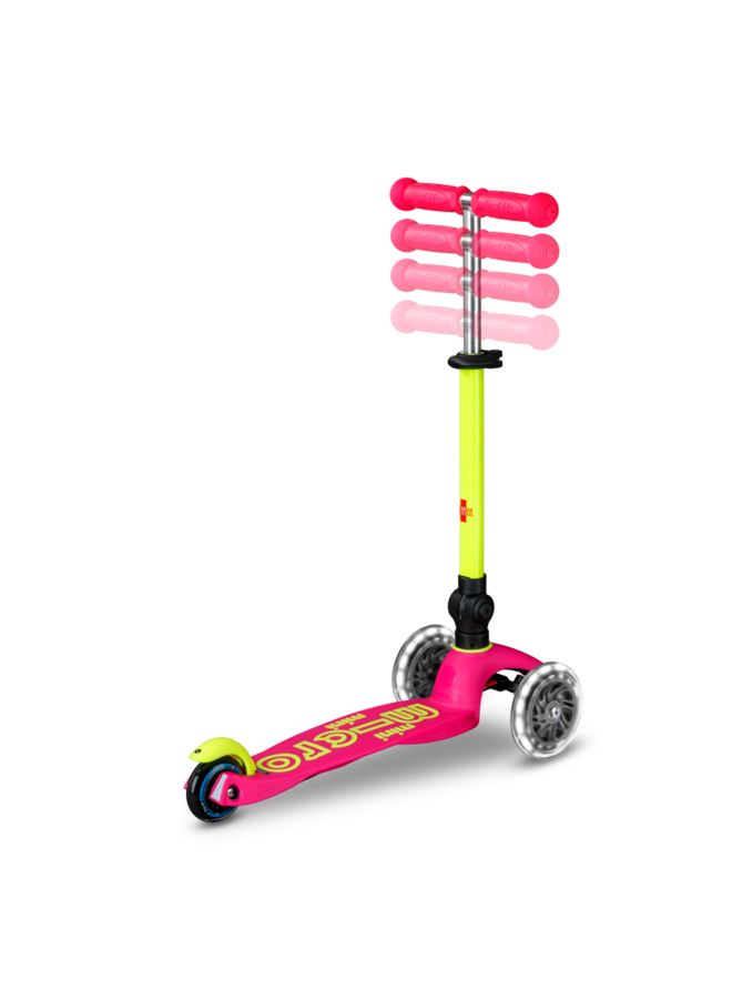 Micro Step - Mini Micro inklapbaar LED - Roze/Geel