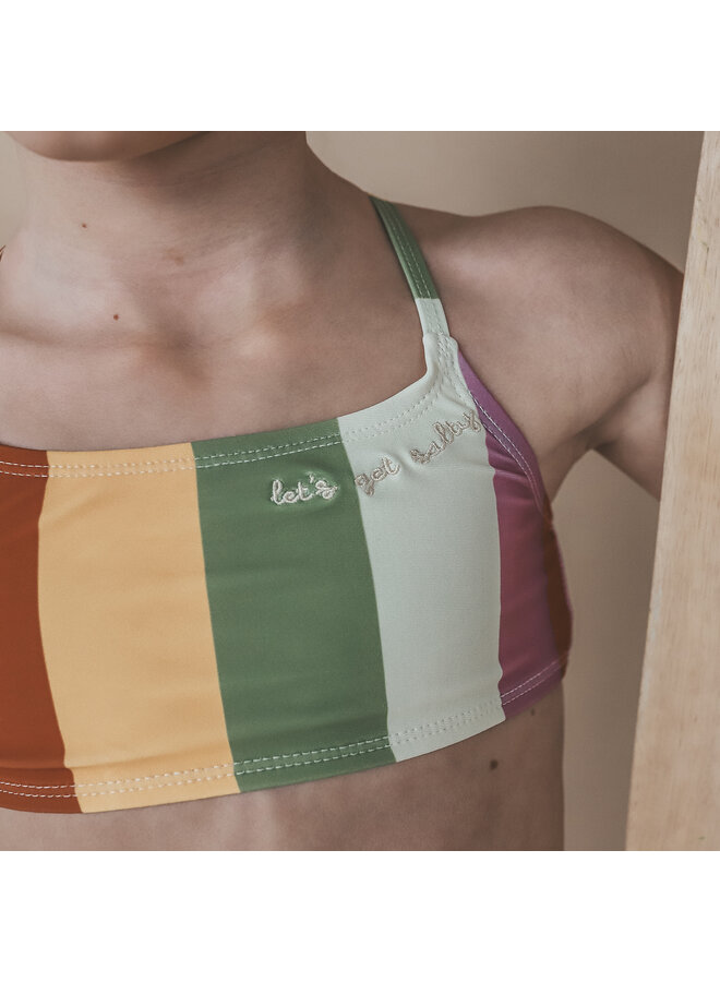 Salted Stories - Multi stripe bikini - Multicolor