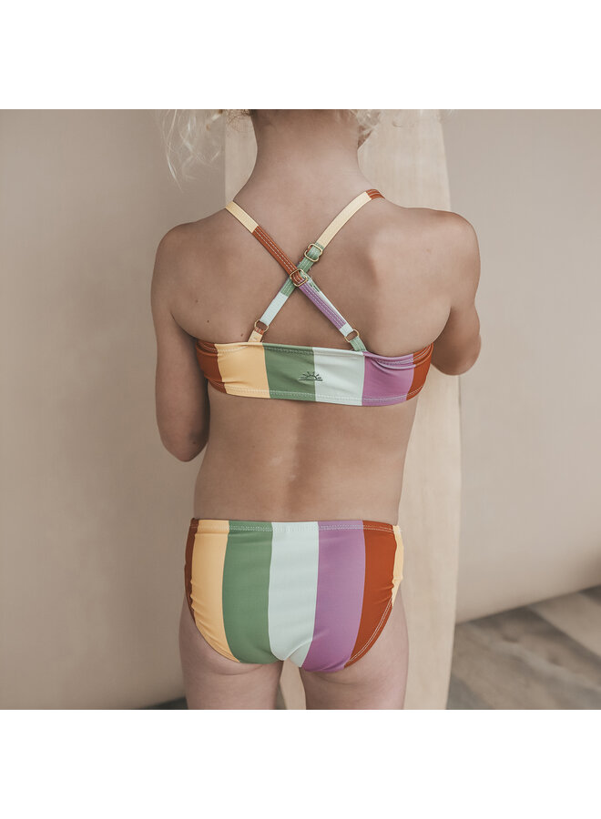 Salted Stories - Multi stripe bikini - Multicolor