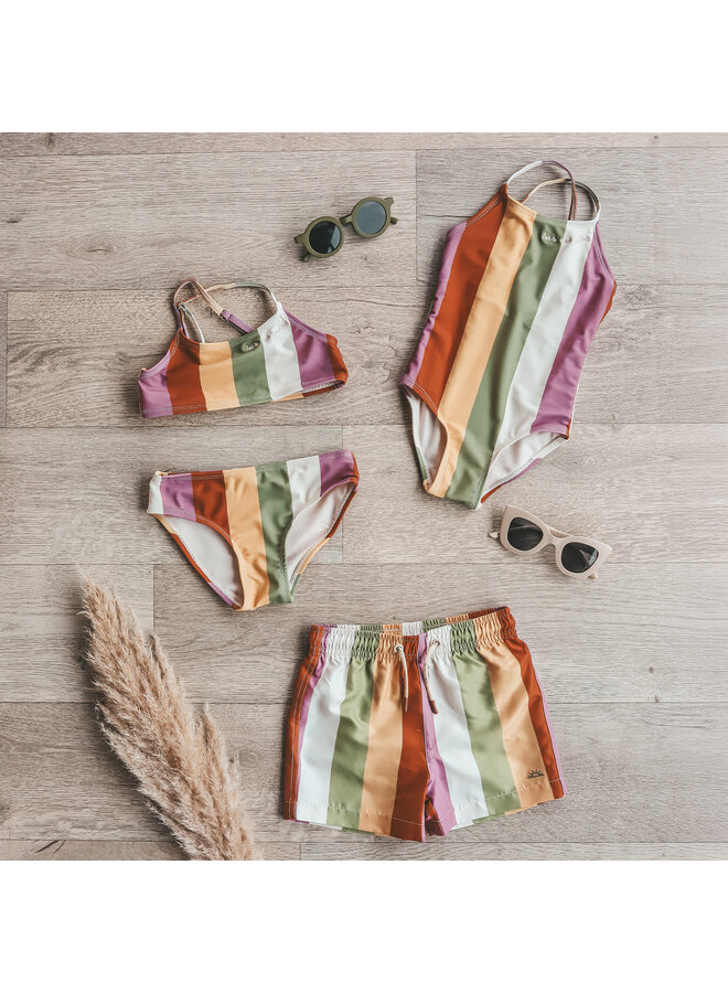 Salted Stories - Multi stripe bikini - Multicolor