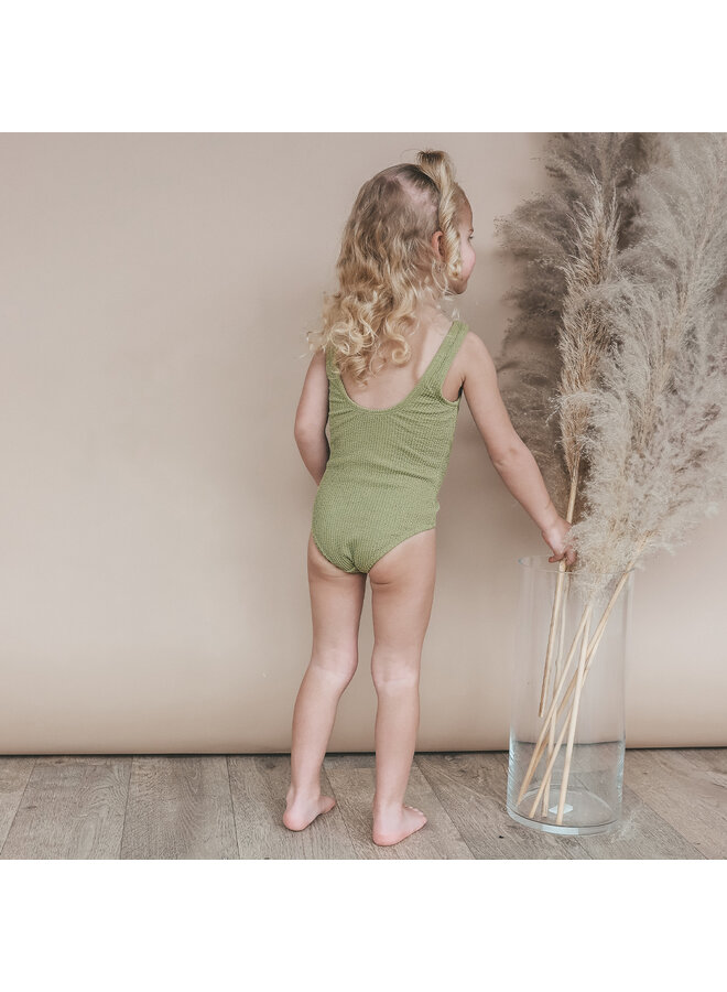 Salted Stories - Glitter crinkle swimsuit - Iguana