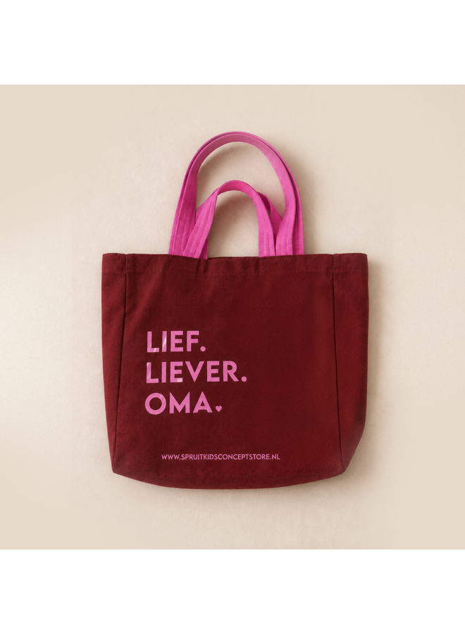 Spruit kids conceptstore - Lief, liever, oma tas