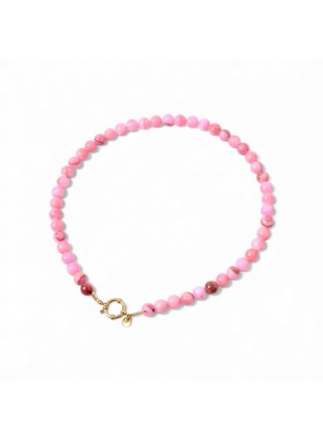LOVEissue - Necklace - Pink beads