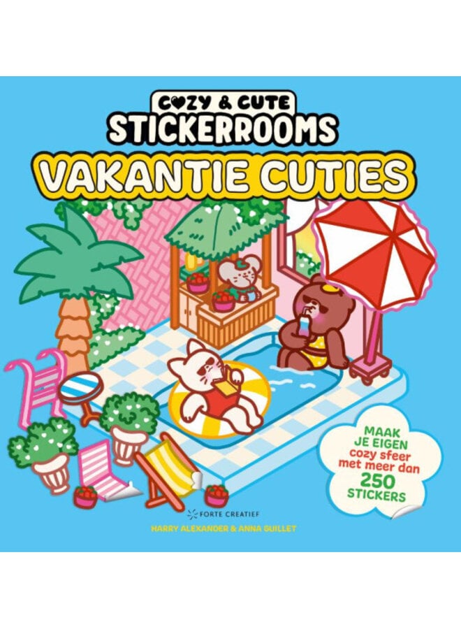 Uitgeverij Lannoo - Cozy & cute stickerrooms - Vakantie cuties