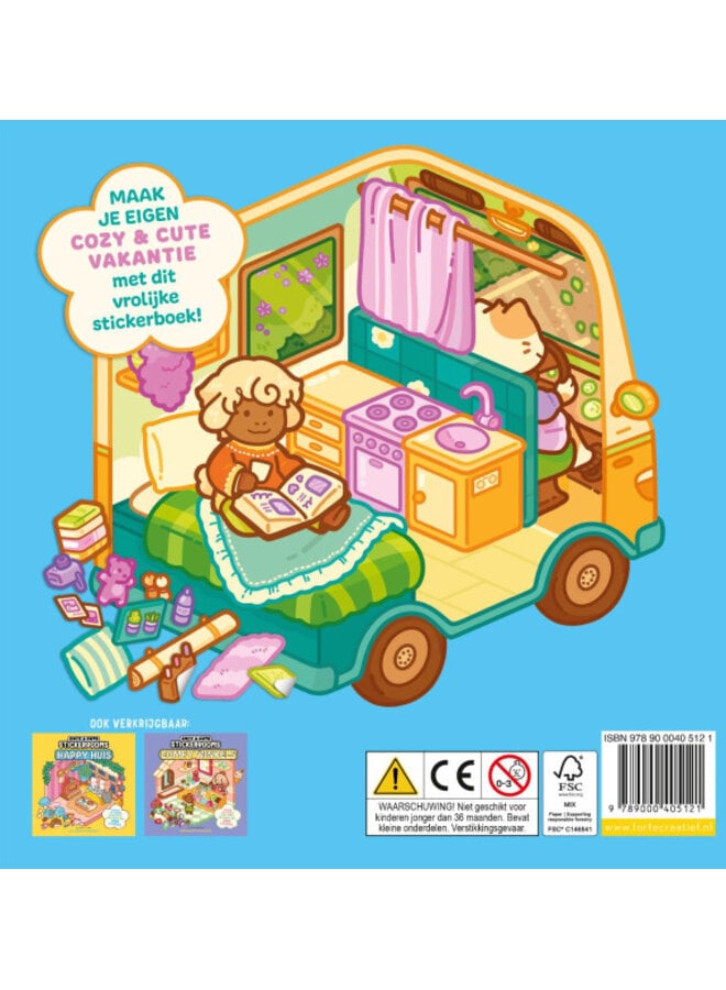Uitgeverij Lannoo - Cozy & cute stickerrooms - Vakantie cuties