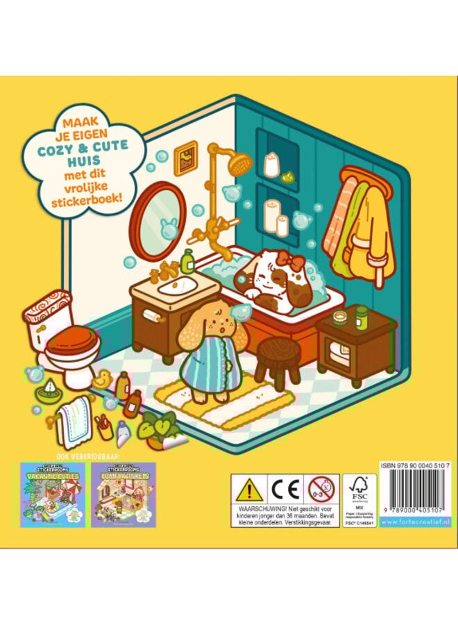 Uitgeverij Lannoo - Cozy & cute stickerrooms - Happy huis