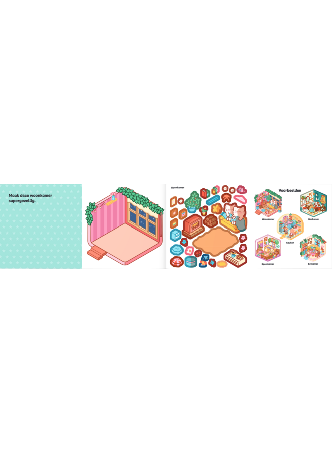 Uitgeverij Lannoo - Cozy & cute stickerrooms - Happy huis