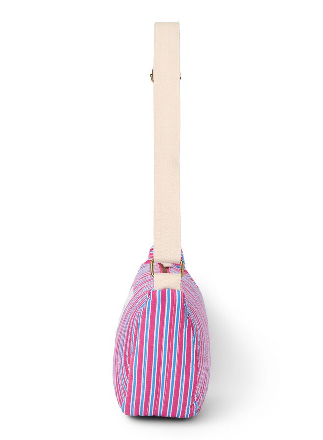 Studio Noos - Poplin striped adult fanny pack - Raspberry