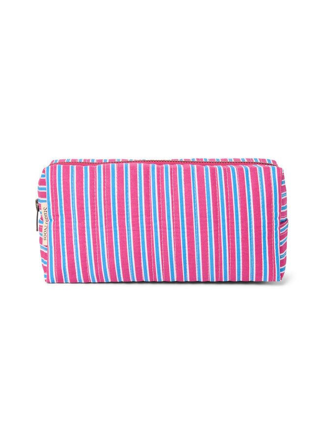 Studio Noos - Poplin striped pouch - Raspberry