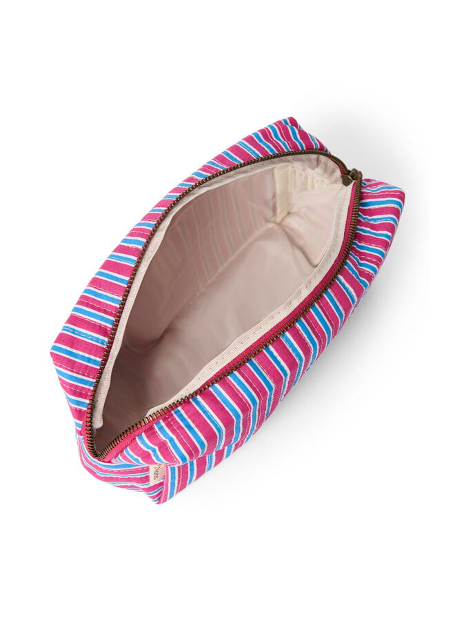Studio Noos - Poplin striped pouch - Raspberry