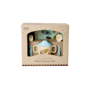 rice - Eetset baby - Zacht blauw dogs in space