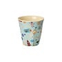 rice - Kleine melamine beker - Zacht blauw dogs in space