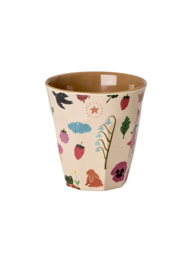 Kleine melamine beker - Zacht roze fairytale