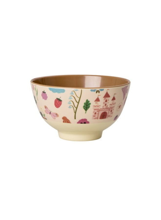 Kleine melamine kom - Zacht roze fairytale