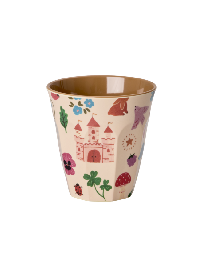 rice - Medium melamine beker - Zacht roze fairytale