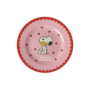 rice - Melamine bord - Roze Snoopy print