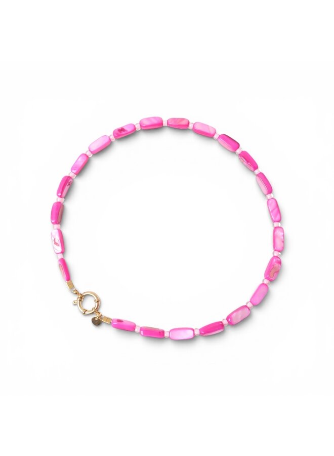 Necklace - Shell fuchsia