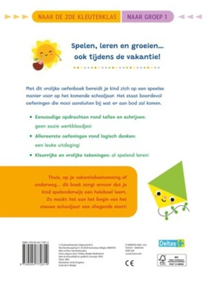 Deltas - Vakantie oefenpret - Allereerste tel- en schrijfoefeningen (naar groep 1)