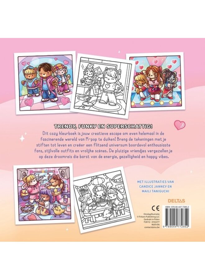 Deltas - Cozy K-pop - Comfy kleurboek