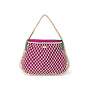 Studio Noos - Macramé mom bag natural - Purple/Green