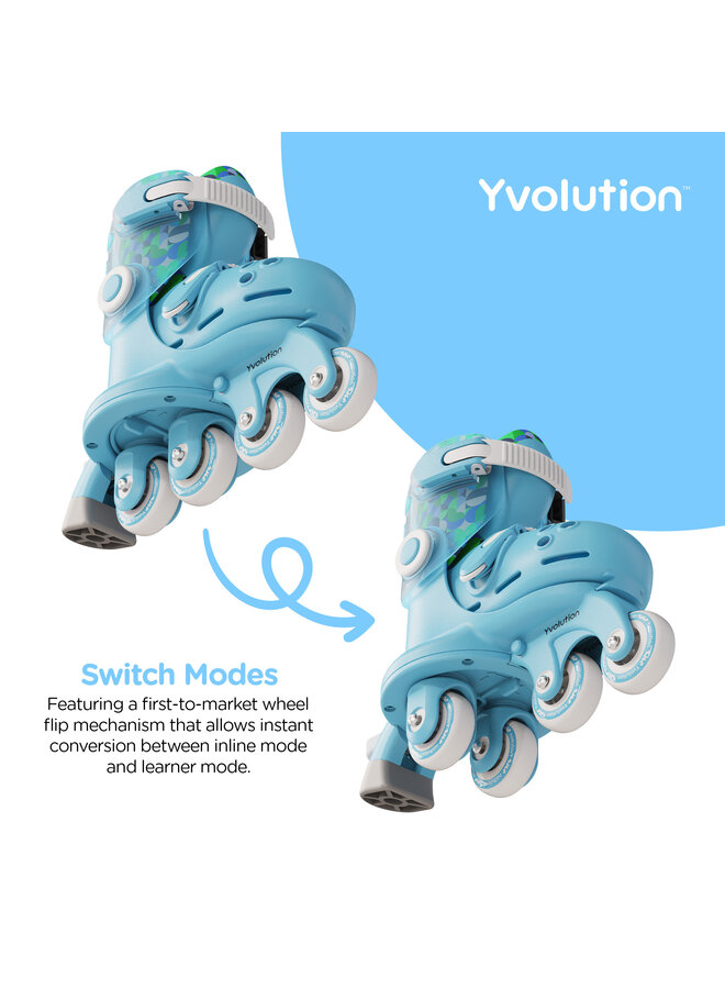 Yvolution - YC01B6 Twista skates - Blauw (30 t/m 34) B6