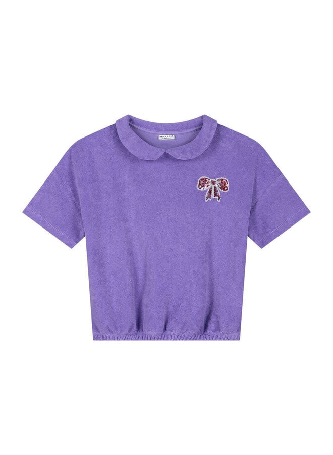 Suzy bow top - Paisley purple