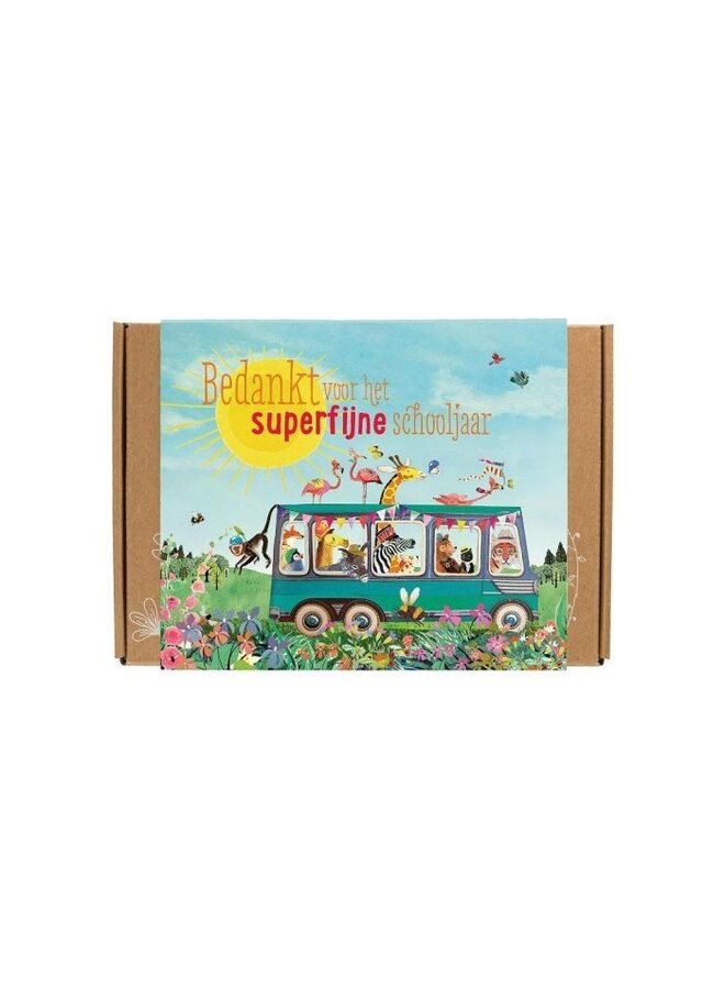 42930 - Blossombs giftbox schoolbus small