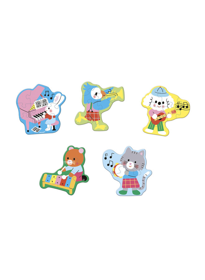 Janod - 2488 5 formaten puzzels - Muziek