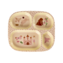 rice - Melamine bord met 4 compartimenten – Zacht roze fairytale