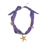 Feestbeest - Bandana ketting - Paars met zeester