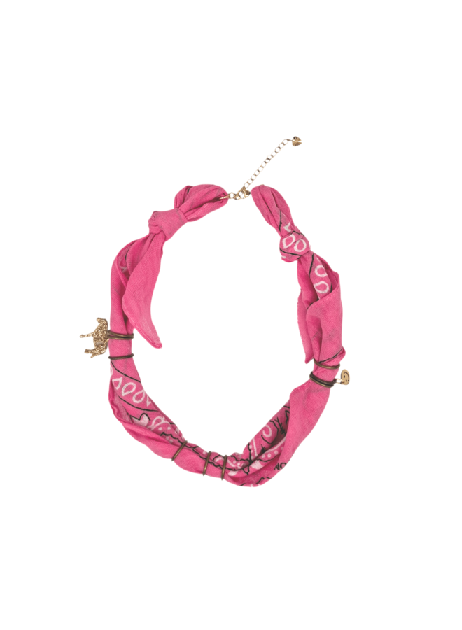 Bandana ketting - Roze