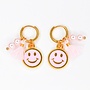 Feestbeest - Bedel oorbellen - Pearly smiley