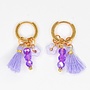 Feestbeest - Bedel oorbellen - Purple party