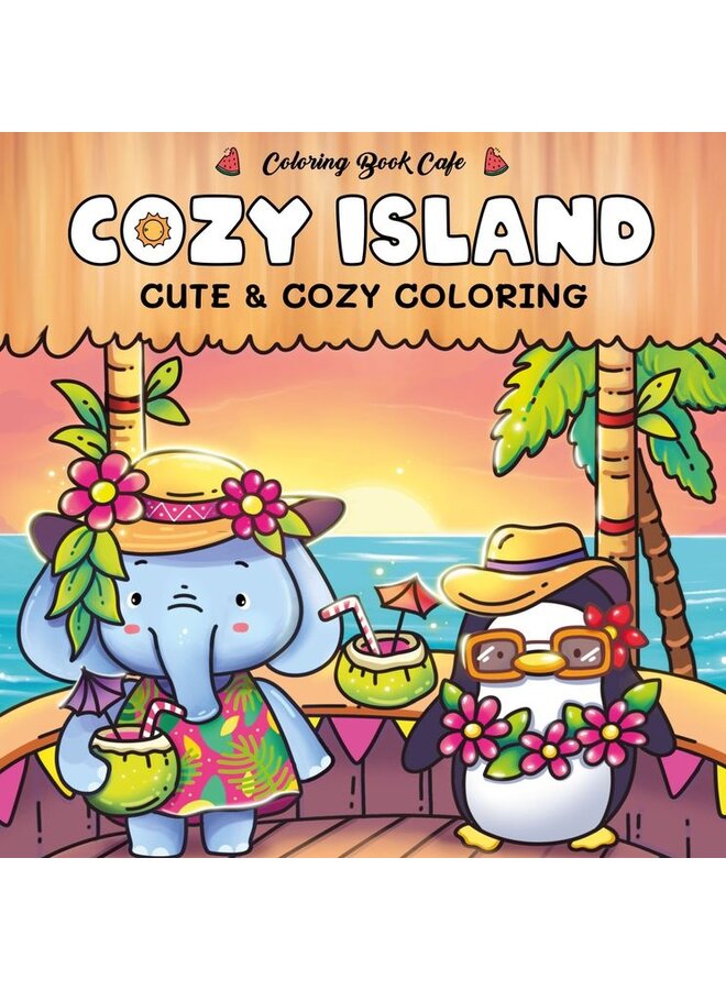 Rebo Publishers - Cozy island - Coloring book cafe