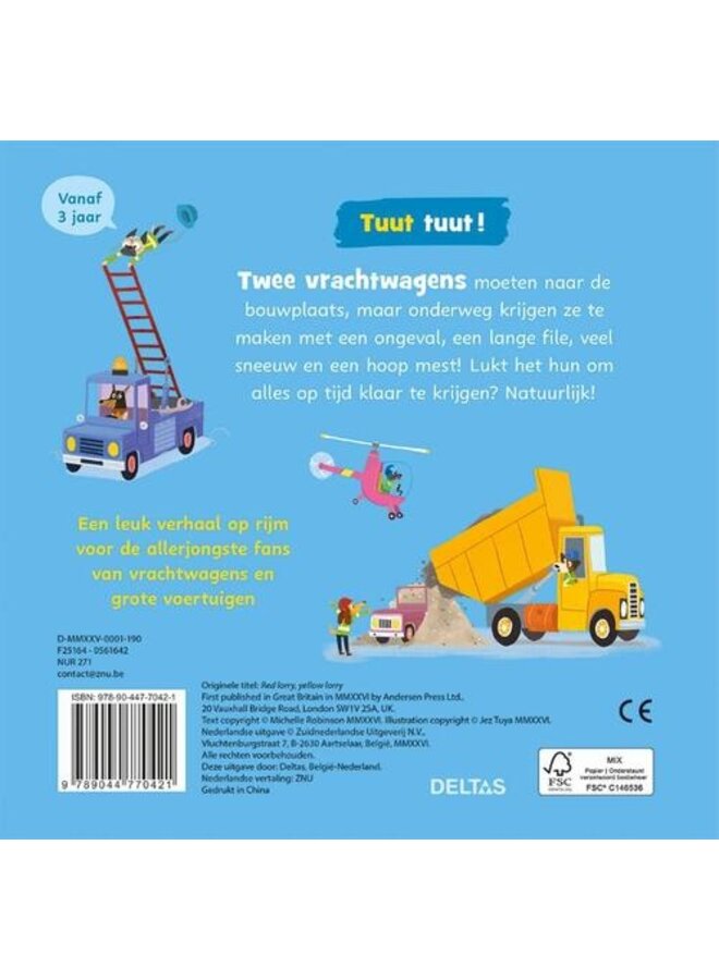 Deltas - Tuut tuut - Aan de slag! Een boek vol leuke vrachtwagens