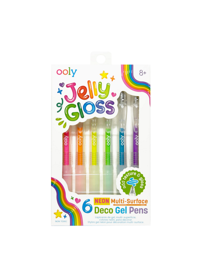 Jelly gloss multi-surface gel pens