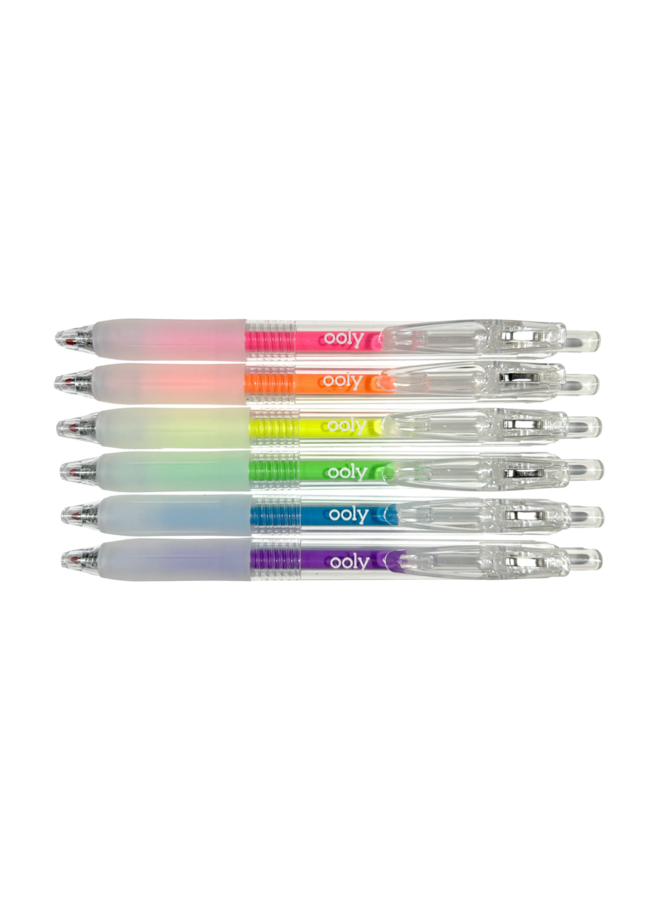Ooly - 132-165 Jelly gloss multi-surface gel pens (set of 6 colors)