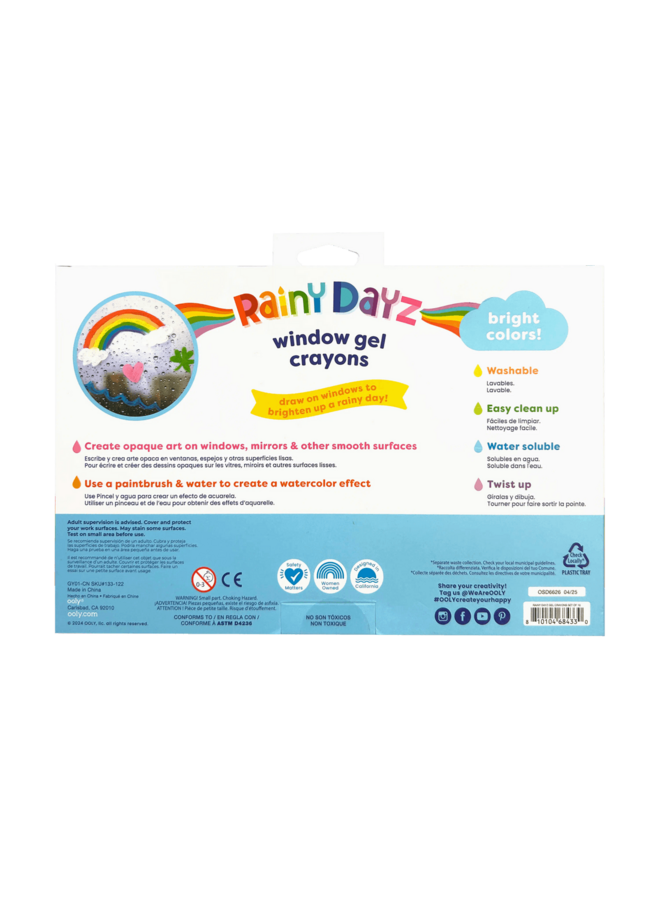 Ooly - 133-122 Rainy dayz gel crayons (set of 10)