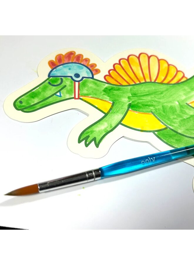 Ooly - 161-146 Playful painters: easy watercolor painting kit - Chills & thrills dinos