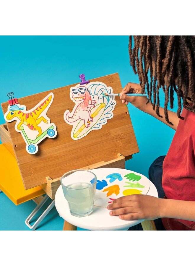 Ooly - 161-146 Playful painters: easy watercolor painting kit - Chills & thrills dinos