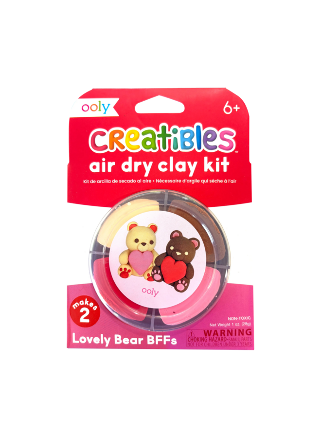 Creatibles - DIY air-dry clay kit - Lovely bears