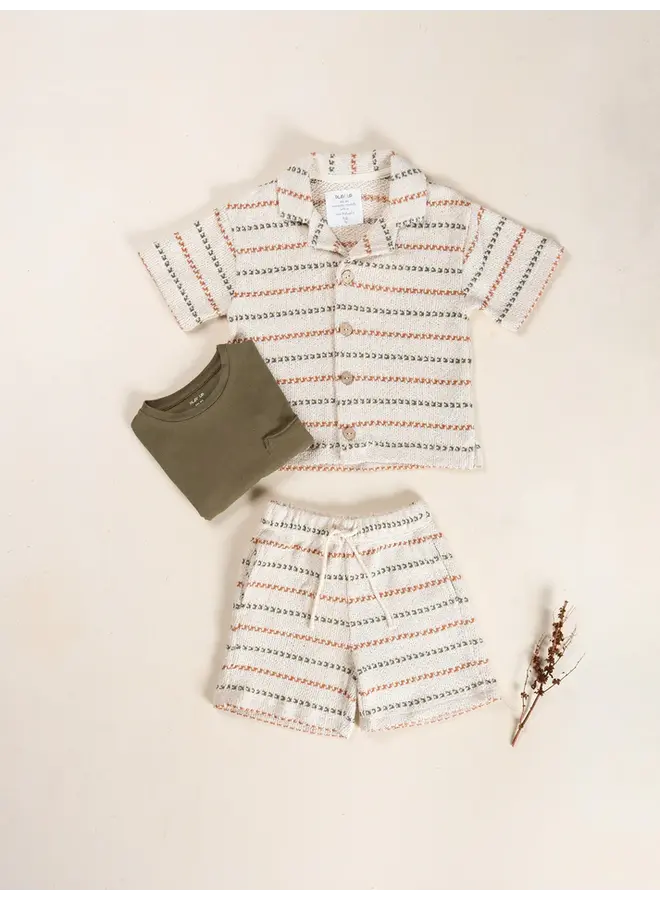 Play Up - Kids - Striped jersey shorts - Sew