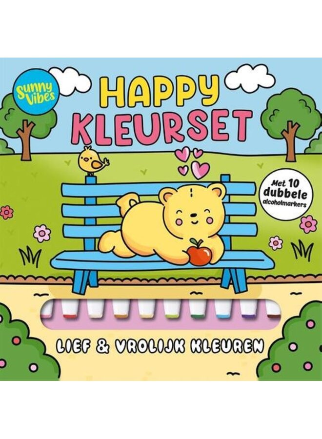Sunny vibes - Happy kleurset
