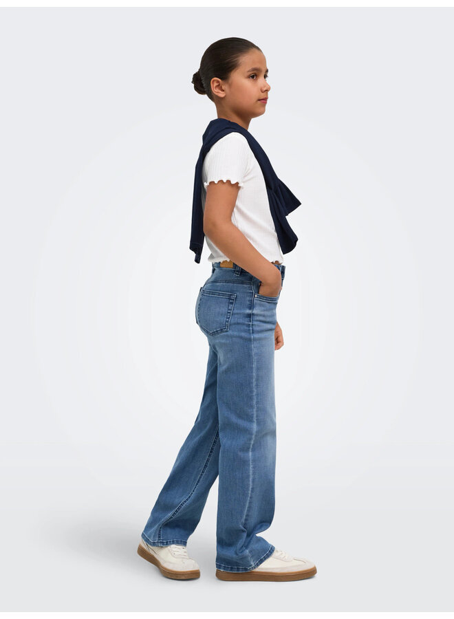 Kids Only - Juicy wauw wide denim - Medium blue denim