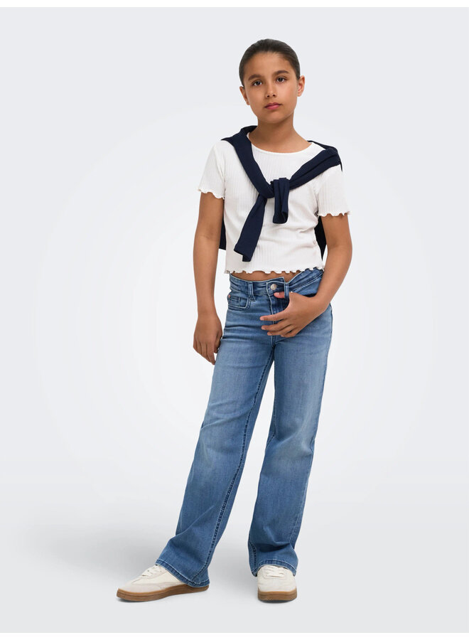 Kids Only - Juicy wauw wide denim - Medium blue denim