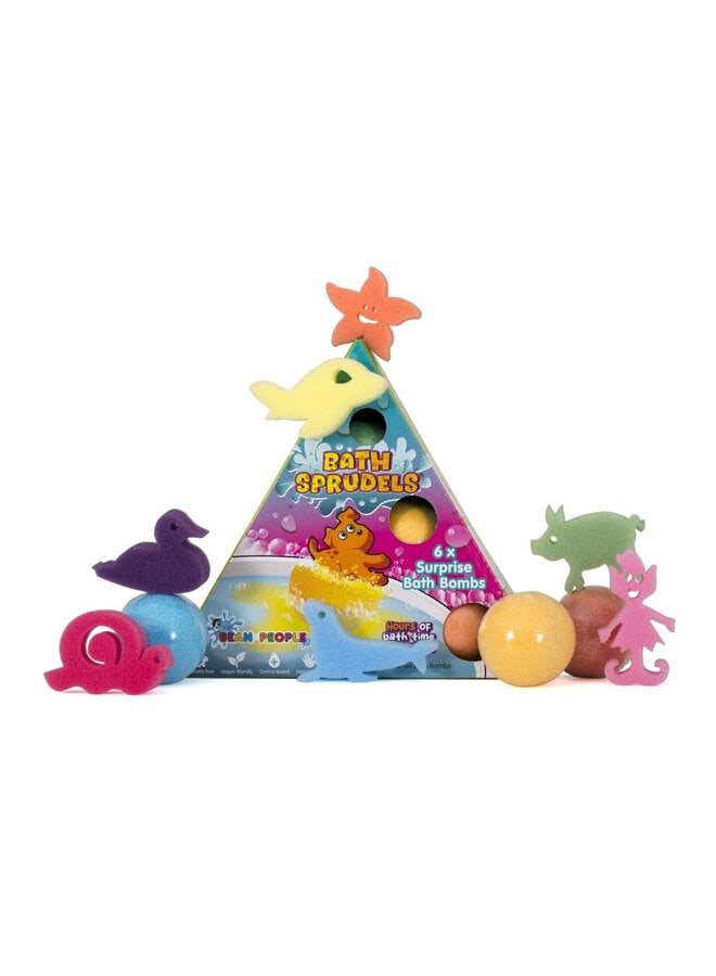 The Bean People - Bath beans - Bath sprudels six pack
