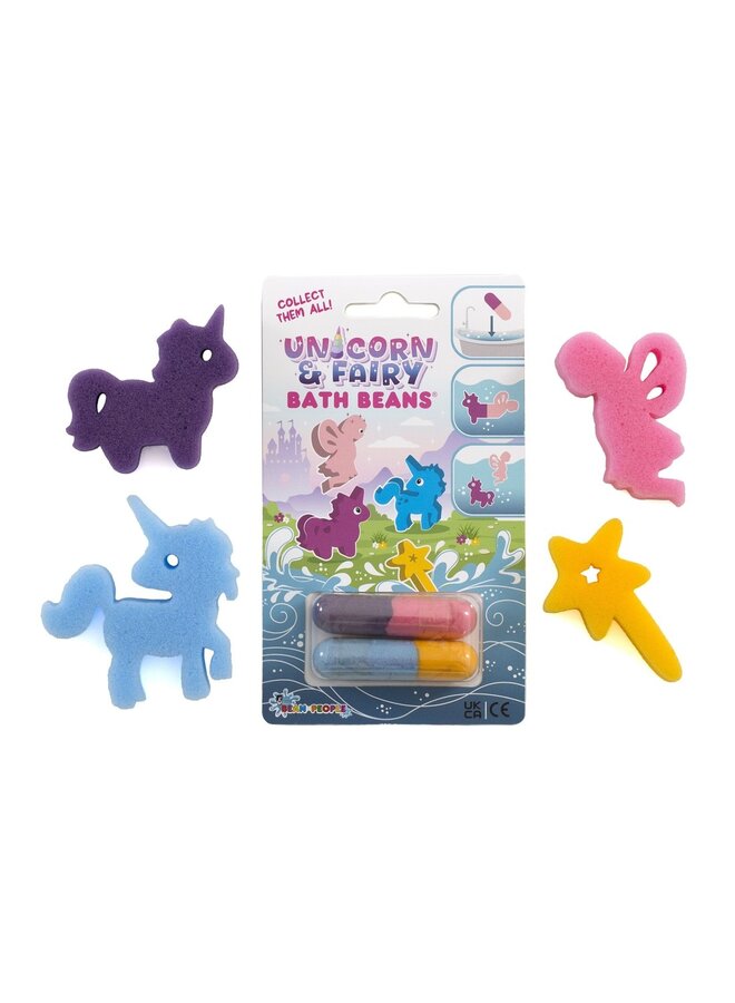 The Bean People - Bath beans - Unicorn and fairy