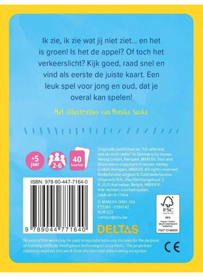 Deltas - Ik zie, ik zie wat jij niet ziet! - Raadspel met kaarten