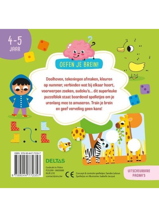 Deltas - Oefen je brein! Leerrijke spelletjes 4-5 jaar