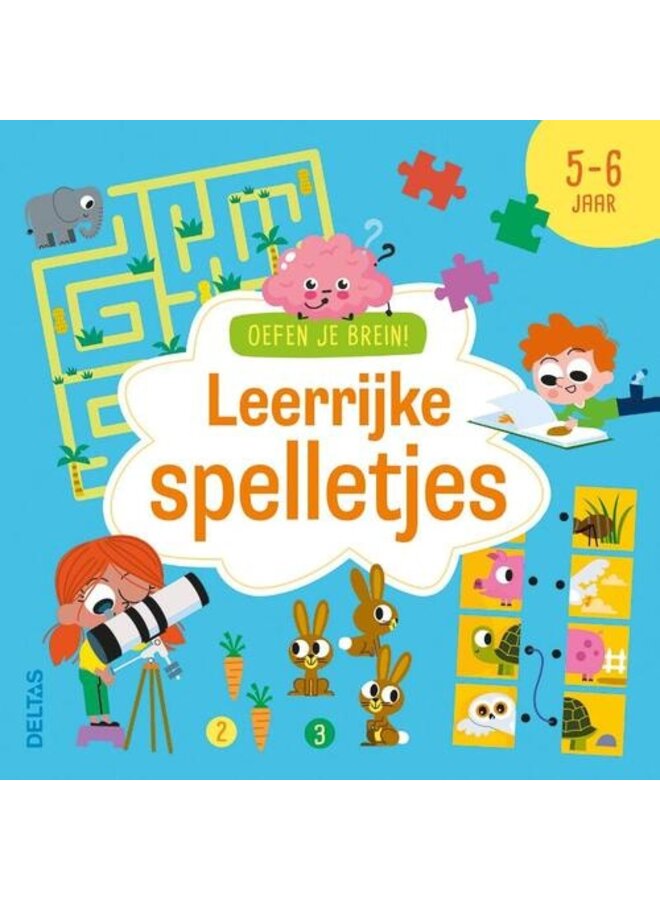 Deltas - Oefen je brein! Leerrijke spelletjes 5-6 jaar
